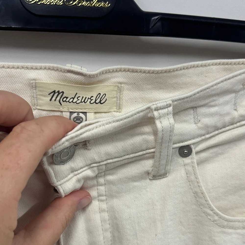 Madewell Women's Cream 90’s Straight Leg Jeans 31